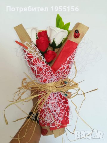 Букети със сапунени рози, снимка 18 - Изкуствени цветя - 37996844