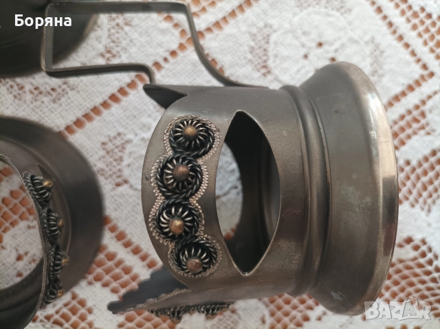 Метални подстакани за топли напитки, снимка 6 - Чаши - 52589662