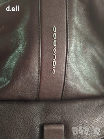 Piquadro и Longchamp Original 100% Кожа Страхотен голям кожен сак, снимка 11 - Сакове - 49463627