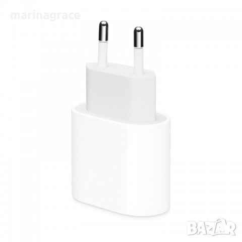 Apple 20W USB-C Power Adapter - оригинално захранване за iPhone, iPad и устройства с USB-C порт