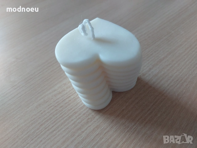 Свещ усукано сърце, снимка 2 - Романтични подаръци - 53026712