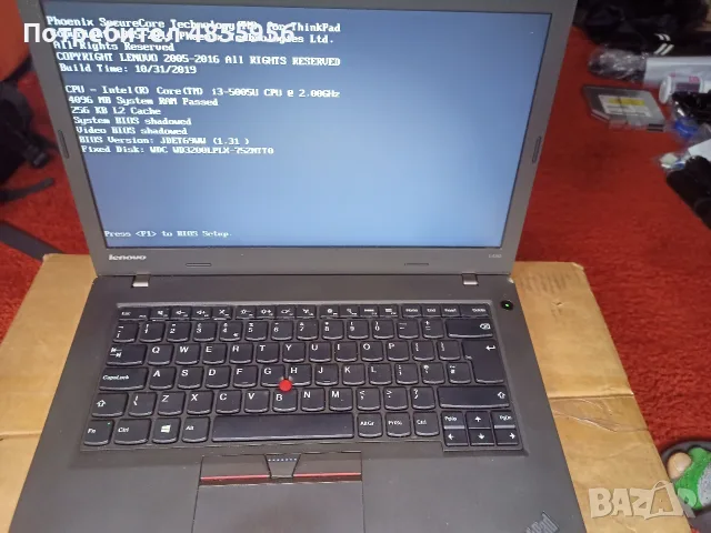 Лаптоп - Lenovo ThinkPad L450 14" Laptop Intel Core i5 4th Gen CPU 8GB 128GB Windows 10, снимка 2 - Лаптопи за дома - 56234432