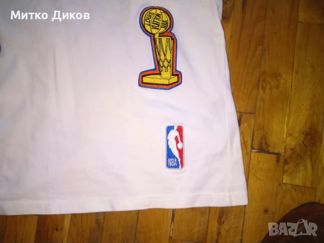 Луис Витон multi patch NBA Logo 2021 баскетбол памук размер Л бяла, снимка 2 - Тениски - 51007701
