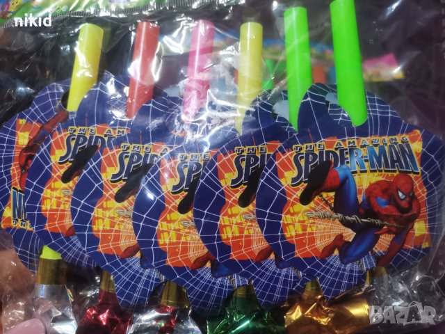 Спайдърмен Spiderman Свирка свирки за детско парти рожден ден, снимка 2 - Други - 33924408