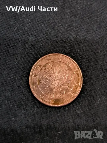 Монета 5 евро цента Германия 2002г. буква D, снимка 2 - Нумизматика и бонистика - 48856634