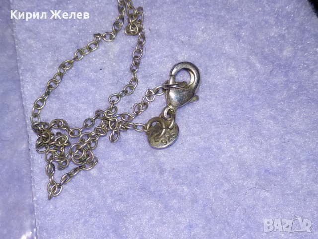 СЪРЦЕВИДНО КРАСИВО СРЕБЪРНО МОДНО КОЛИЕ с МЕДАЛЬОН СРЕБРО 925 ДИЗАЙНЕРСКИ АРТ МОДЕЛ 36458, снимка 7 - Колиета, медальони, синджири - 39643054