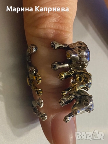 Пръстен “Куче”. В наличност три цвята. /А-75/