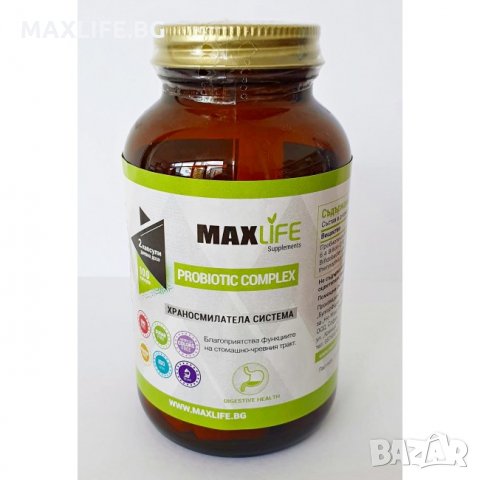 Хранителна добавка Probiotic Complex 100 капс - MAXLIFE Supplements
