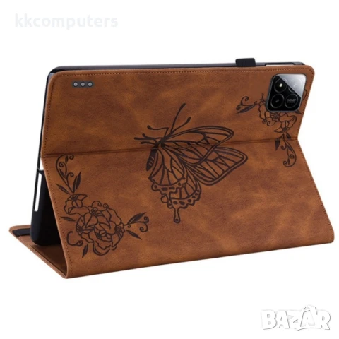 Xiaomi Pad 7 / Pad 7 Pro Butterfly Flower Кожен Калъф и Протектор, снимка 10 - Калъфи, кейсове - 51118708