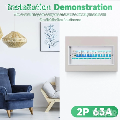 DEWIN автоматичен трансферен превключвател ATS 2P 63A 220V, снимка 9 - Друга електроника - 52422034