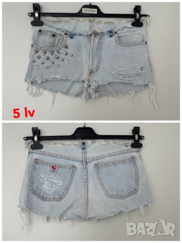 къси дънки пола S 34/36, снимка 3 - Къси панталони и бермуди - 38135228