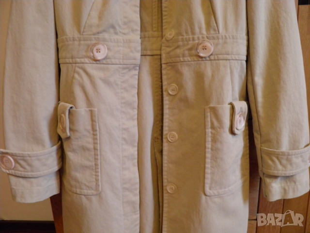 bebe оригинален втален бежов тренч S, снимка 3 - Палта, манта - 54340287