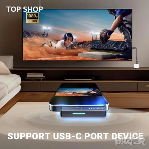 MINIX C1 Plus безжичен HDMI предавател и приемник, преносим HDMI безжичен удължител 2.4G/5GHz, 50 м, снимка 5 - Друга електроника - 49457566