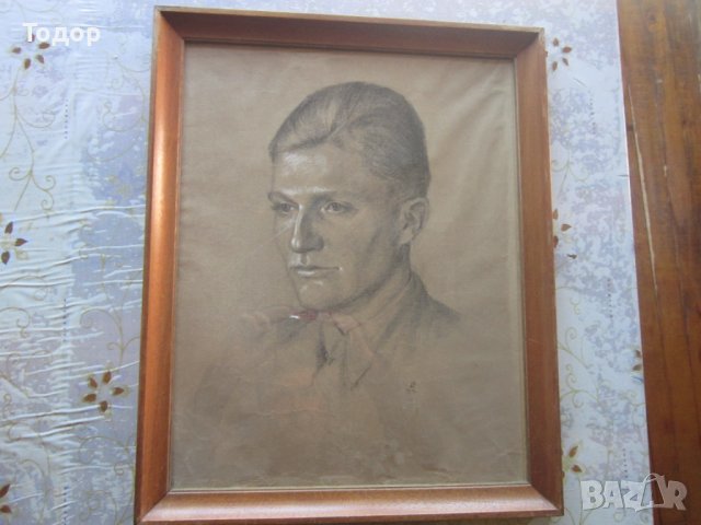 Стара картина графика подписана 1942, снимка 5 - Картини - 37396345