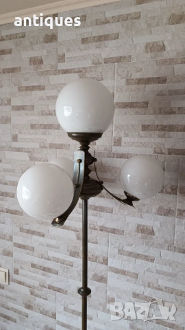 Стара месингова лампа - лампион - немски - Антика, снимка 3 - Антикварни и старинни предмети - 53005629