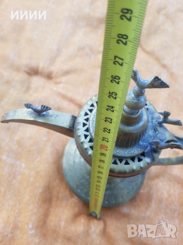 Османски чайник чаканка кафеник ибрик, снимка 6 - Антикварни и старинни предмети - 53357941