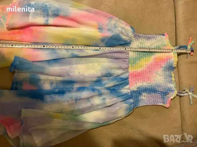 Много цветна лятна детска рокля, снимка 3 - Детски рокли и поли - 48015920