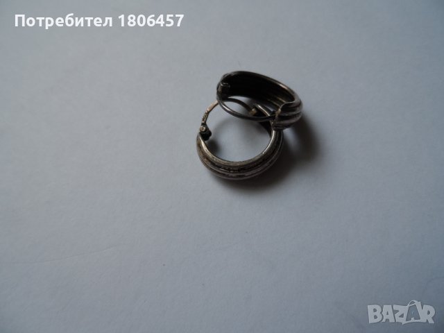 сребърни обеци А, снимка 5 - Обеци - 42046937