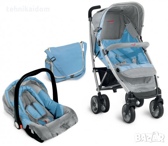 Бебешка лятна количка + кошче за кола + чанта Joyello Duo pearl внос от Германия