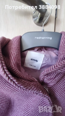 Детско палто размер 134 см, снимка 2 - Детски якета и елеци - 51631417