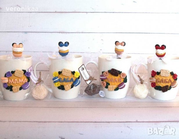 Чаши "МАМА", "ЛЕЛЯ", "БАБА" и др. , снимка 3 - Подаръци за жени - 31849561