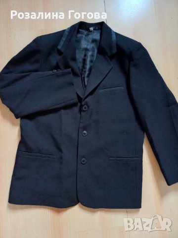 Официално черно сако р.146см, снимка 2 - Сака - 37733500