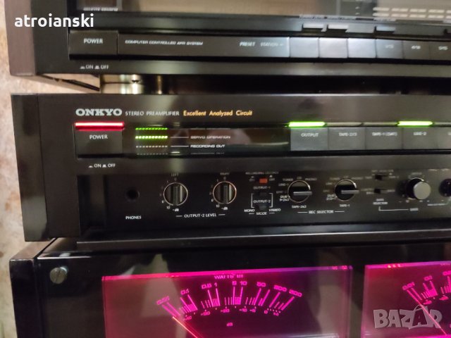 Onkyo T-9990 (tuner), Оnkyo Р-308 (preamplifier), Оnkyo М-509 (power amplifier), снимка 5 - Декове - 37022900