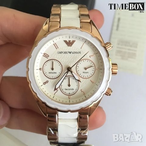 Emporio Armani AR5942 Sportivo Chronograph. Нов дамски часовник, снимка 2 - Дамски - 38801034