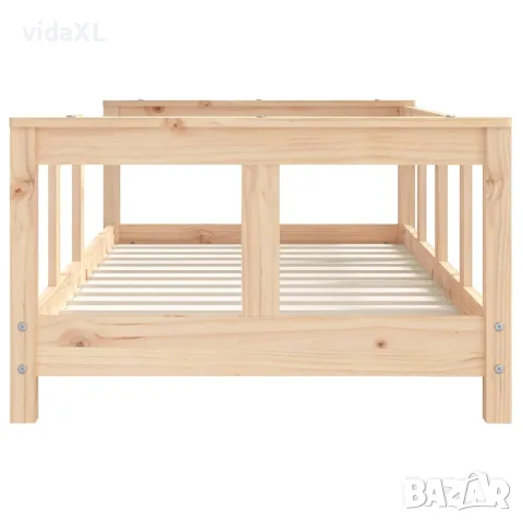 vidaXL Рамка за детско легло, 70x140 см, масивна борова дървесина, снимка 4 - Бебешки легла и матраци - 56148064
