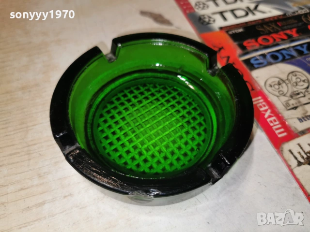 СТАР ПЕПЕЛНИК-ЗЕЛЕНО СТЪКЛО 1904260916LCHERY1, снимка 6 - Антикварни и старинни предмети - 54242075