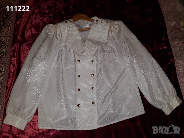 красиви дамски блузи с къс и дълъг ръкав: летни и пролетно-есенни  и бяла якичка - рязяна бродерия , снимка 5 - Ризи - 29587223