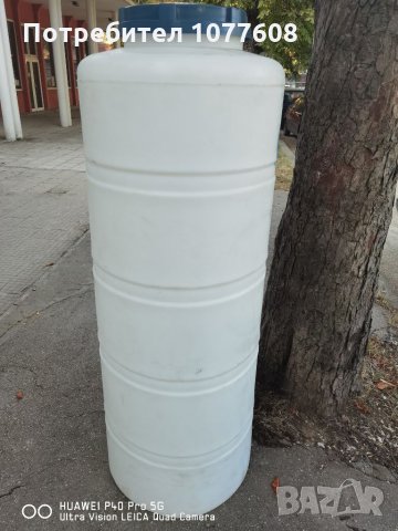 Вертикален резервоар 500 литра с размери 60/165см, снимка 1 - Бидони, бурета и бъчви - 33802291