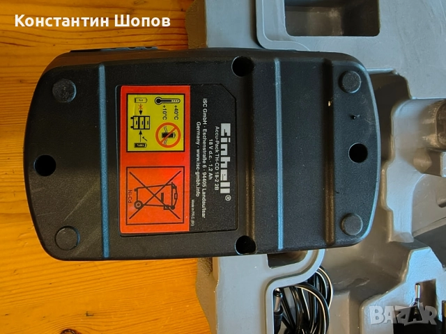 Акумулаторна бормашина Einhell TH-CD 18-2 / 18 V | 1200 mAh | Li-ion , снимка 6 - Винтоверти - 52430284