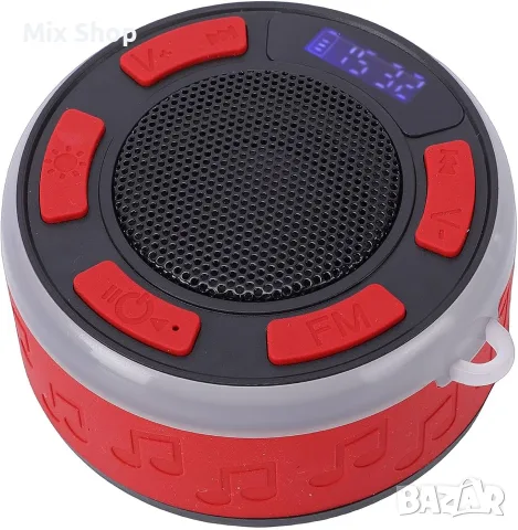 Нова Bluetooth тонколона за баня, безжична преносима тонколона с RGB LED светлина, снимка 5 - Друга електроника - 55741154