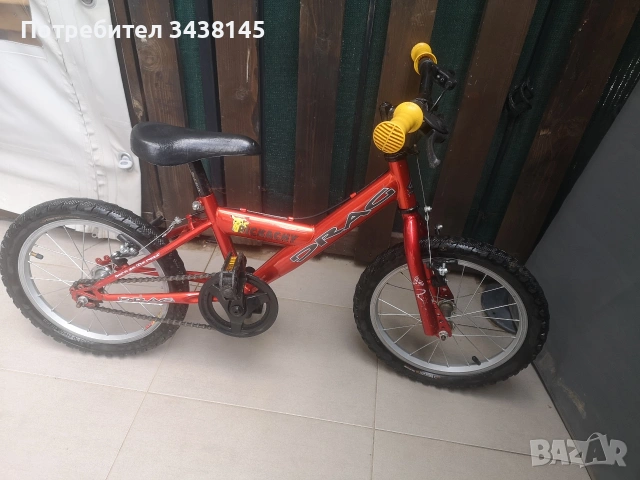 Drag Pickachy 16 детско колело с помощни колела, снимка 3 - Велосипеди - 54081850