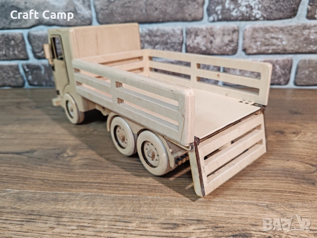 Дървен модел на фермерски камион – Craft Camp, снимка 8 - Коли, камиони, мотори, писти - 52735528