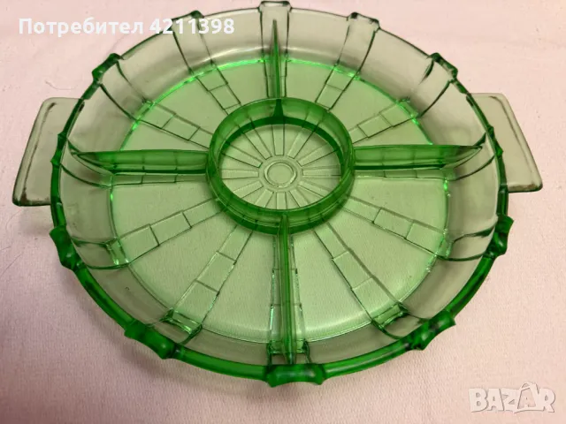 Стъклени подноси, снимка 2 - Антикварни и старинни предмети - 49264748