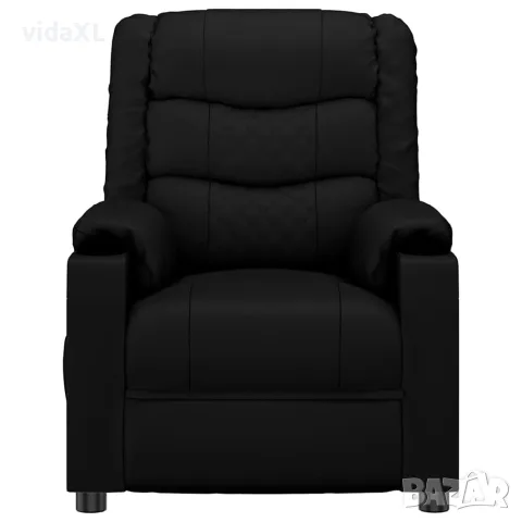 vidaXL Електрически масажен стол, черен, изкуствена кожа, снимка 4 - Масажори - 56146602