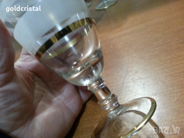 Ретро стъклени чаши , снимка 4 - Антикварни и старинни предмети - 44783935