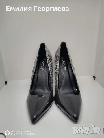 Дамски обувки на ток с змийски принт- 40- 41 номер  , снимка 5 - Дамски обувки на ток - 49199081