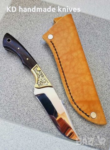 Ръчно изработен ловен нож от марка KD handmade knives ловни ножове, снимка 11 - Сафари почивки - 30284361