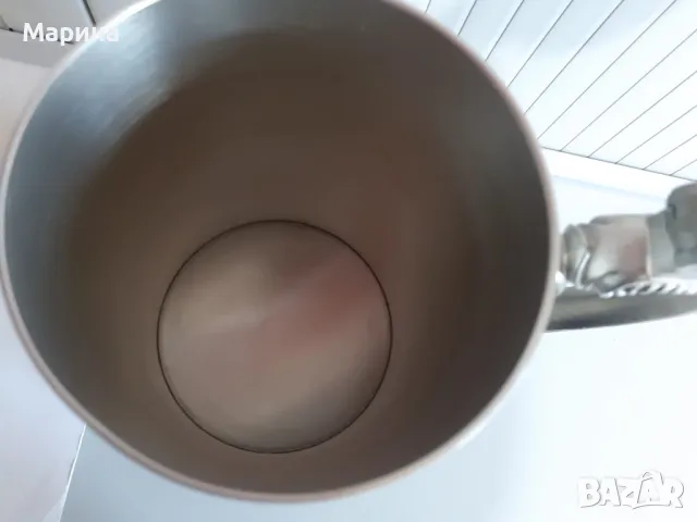 Халба от калай, 1300 мл.,  Antik*Vintage#33, снимка 10 - Антикварни и старинни предмети - 47606731