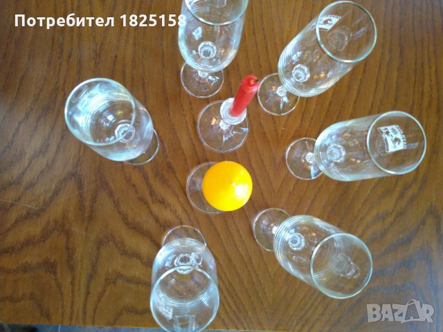 Кристален сервиз за шампанско или аперитив с два свещника., снимка 2 - Сервизи - 32148493