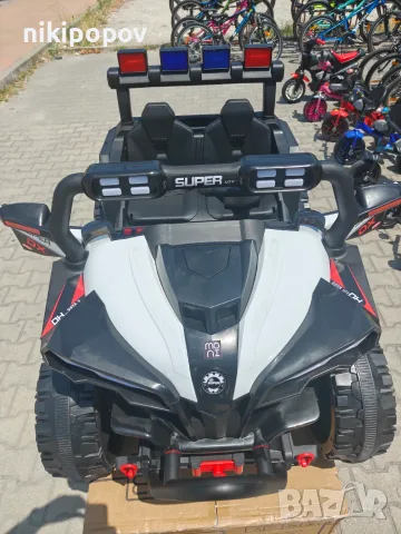 X двуместен акумулаторен джип BEAST 4x4 бял, снимка 6 - Детски велосипеди, триколки и коли - 55991042