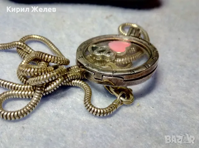 PANDORA Родиран СРЕБЪРЕН МЕДАЛЬОН ПАНДОРА ЦИРКОНИ ЕМАЙЛ и СТЪКЛО с СРЕБЪРНА ВЕРИЖКА СРЕБРО 925 26259, снимка 11 - Колиета, медальони, синджири - 49426341