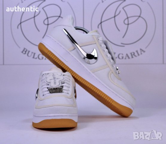 Nike Air Force 1 Travis Scott Sail Мъжки Дамски Маратонки, снимка 4 - Маратонки - 34961178