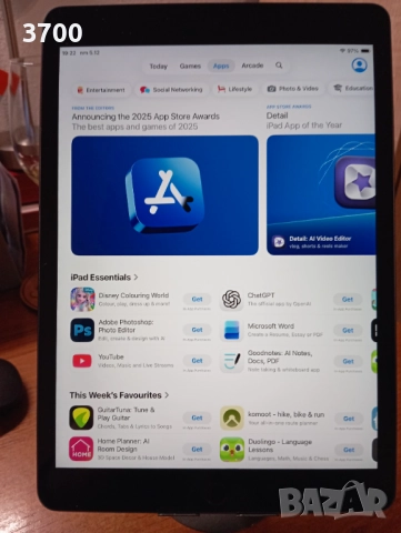 Таблет Apple iPad 9gen 10.2" 256GB  Wi-Fi, снимка 3 - Таблети - 51421546