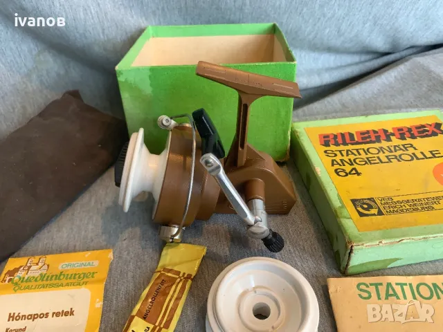 рибарска макара Germina Rileh-Rex 64 ГДР, снимка 4 - Макари - 49750303