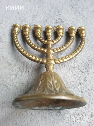 Еврейски свещник менора, снимка 3 - Антикварни и старинни предмети - 52375018