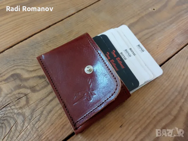 кожен калъф за карти и лични документи , снимка 3 - Портфейли, портмонета - 47327168